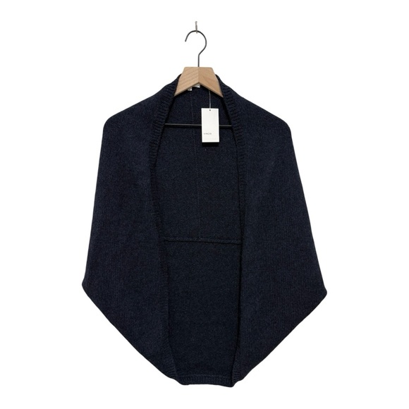 Vince Wool Blend Open Front Shrug Cardigan Navy Blue Size M NWT $195 - Picture 1 of 5